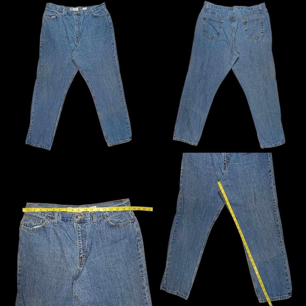Y2K Vintage Faded Glory Original Fit Jeans 34 x 29 Mens Regular Wash Denim